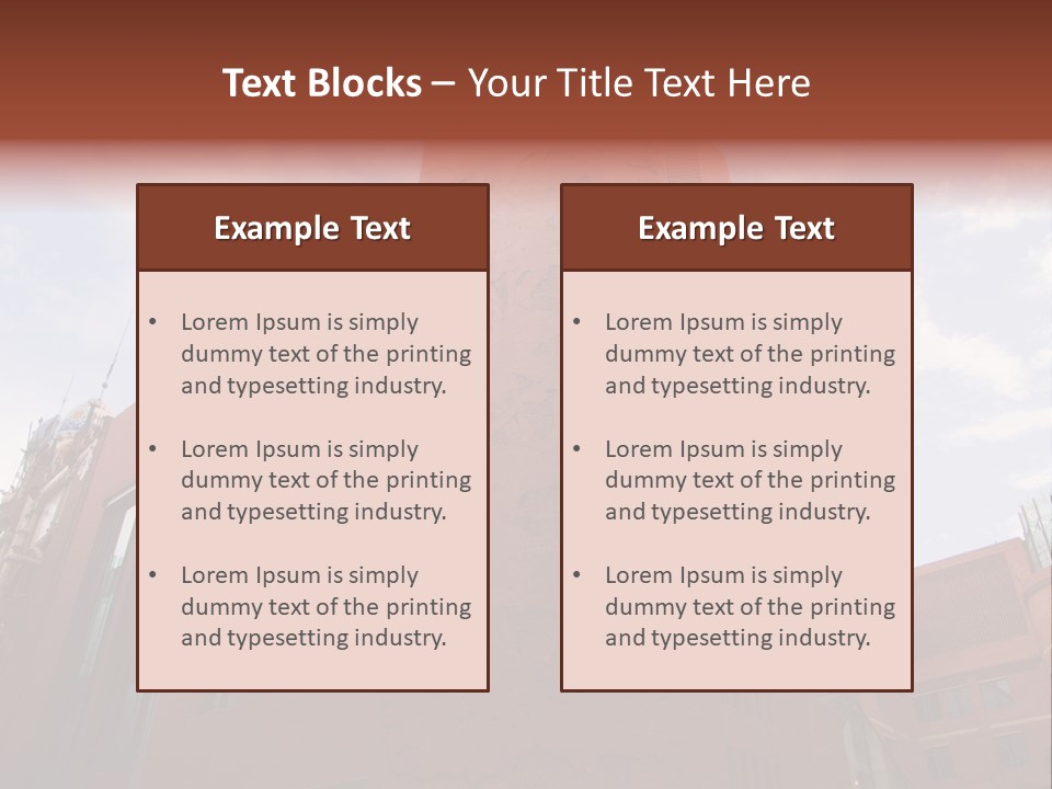 City Floral Mediterranean PowerPoint Template