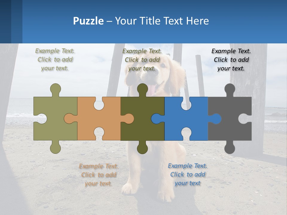 Animal Cute Puppy PowerPoint Template