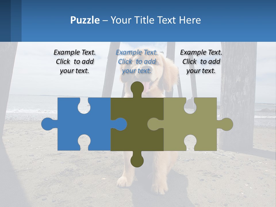 Animal Cute Puppy PowerPoint Template