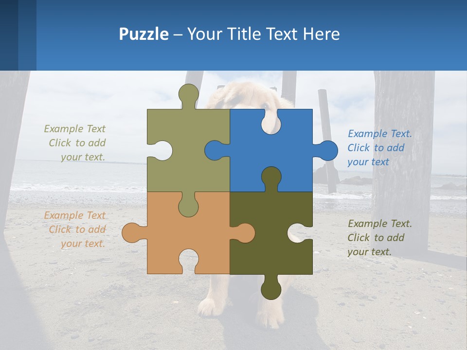 Animal Cute Puppy PowerPoint Template