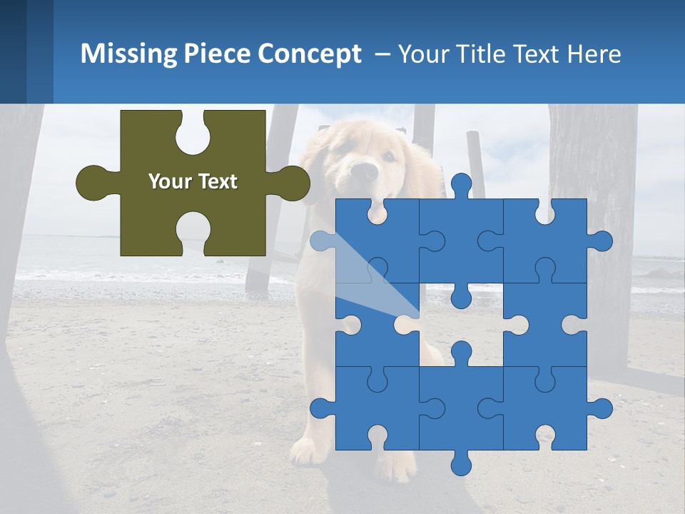 Animal Cute Puppy PowerPoint Template