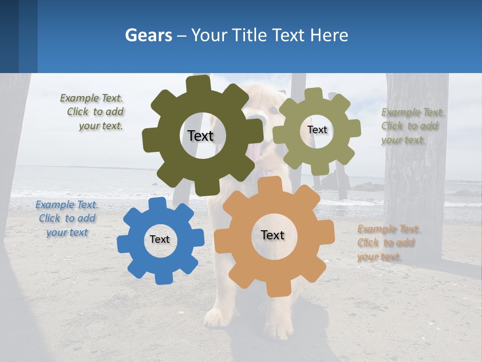 Animal Cute Puppy PowerPoint Template