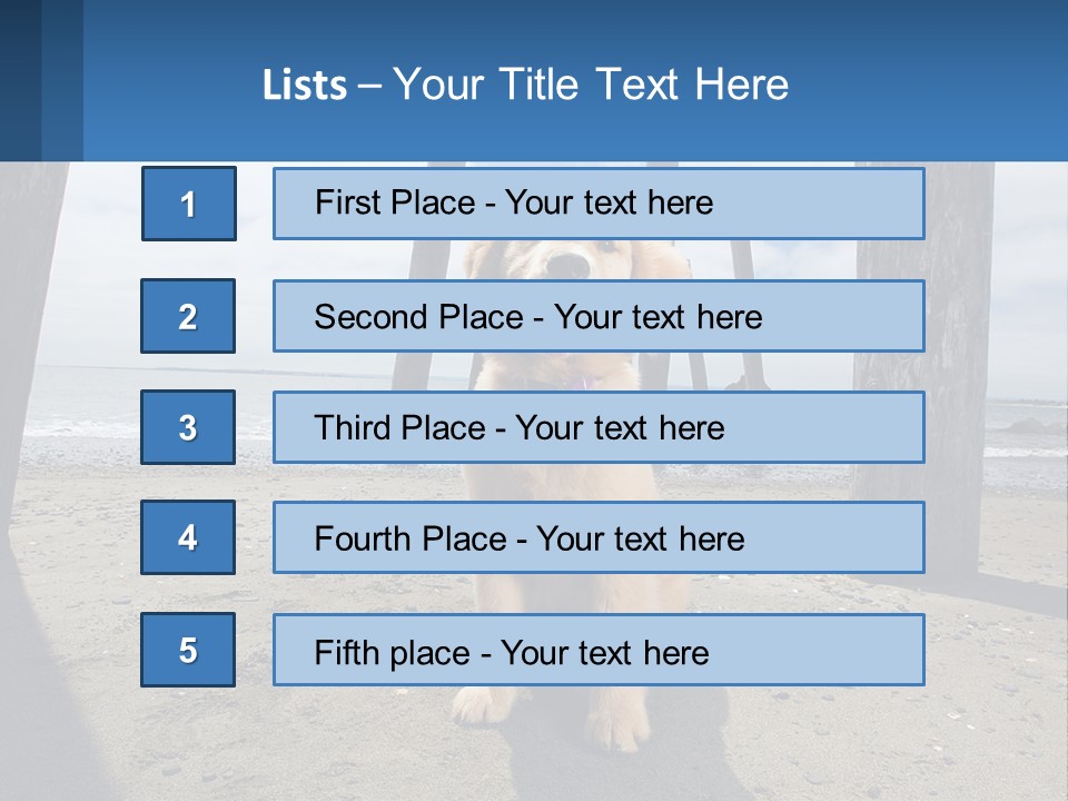 Animal Cute Puppy PowerPoint Template