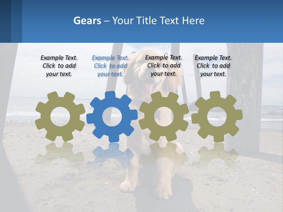 Animal Cute Puppy PowerPoint Template