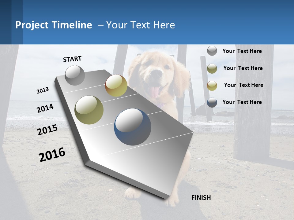 Animal Cute Puppy PowerPoint Template