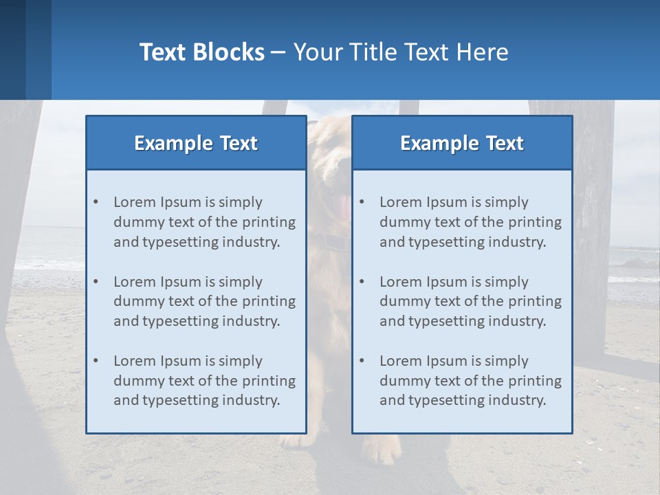 Animal Cute Puppy PowerPoint Template