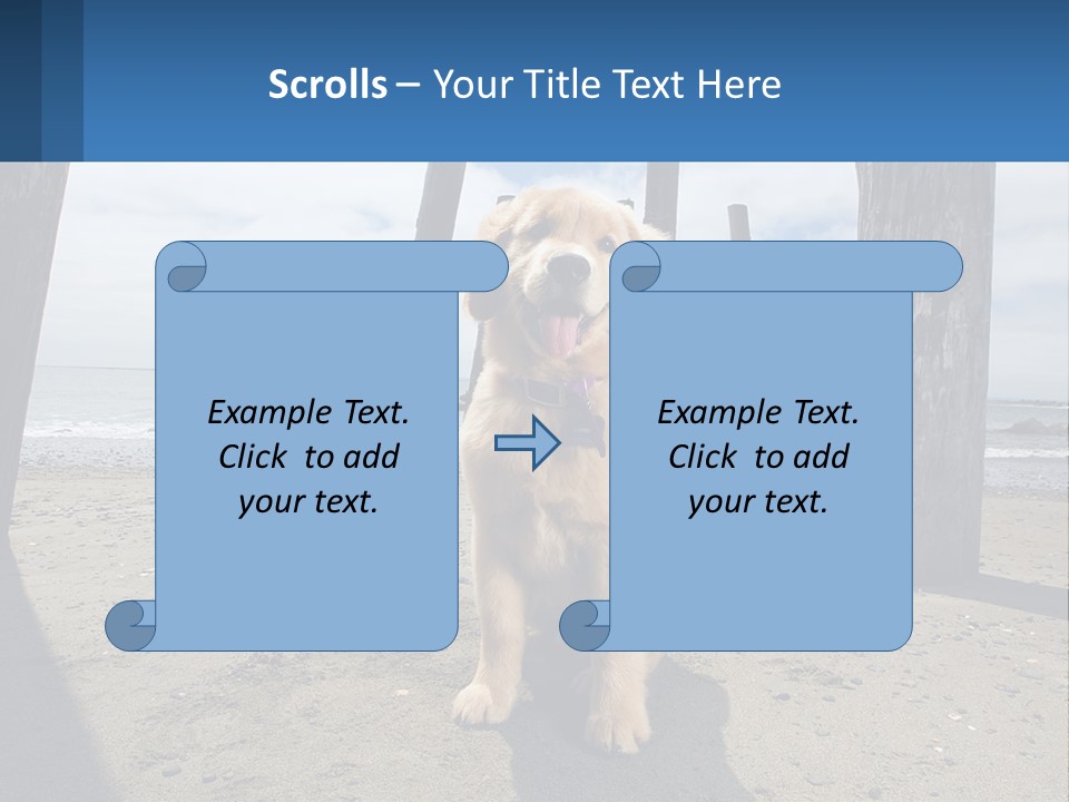 Animal Cute Puppy PowerPoint Template