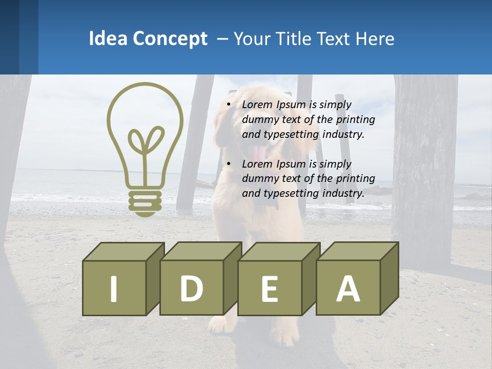 Animal Cute Puppy PowerPoint Template