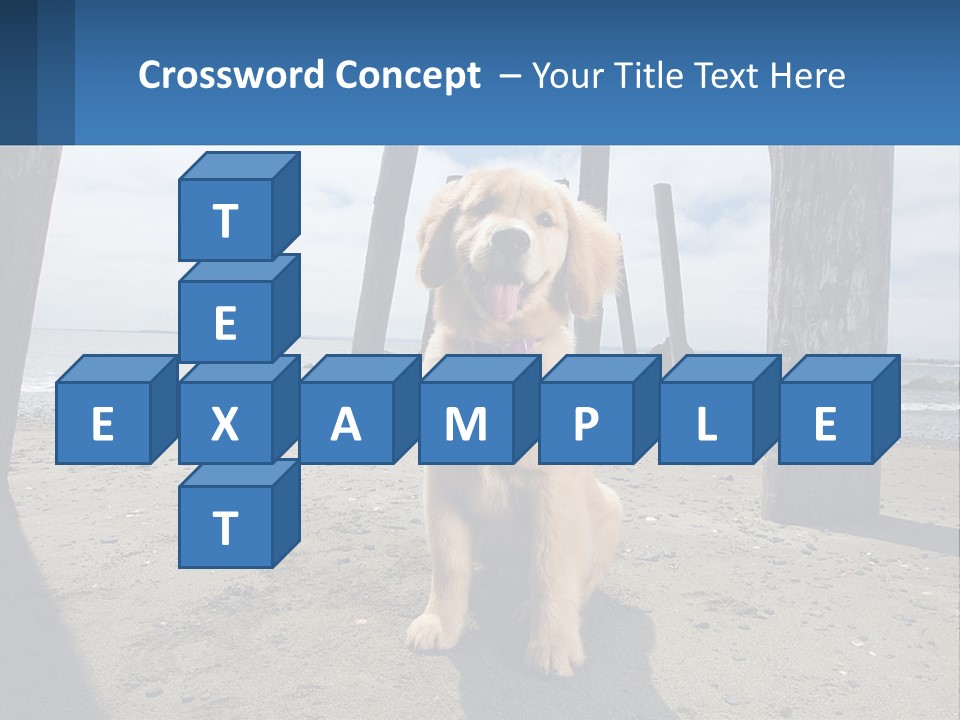 Animal Cute Puppy PowerPoint Template