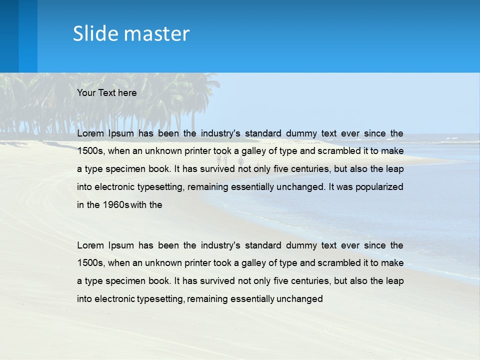 Gunga Holiday Coconut PowerPoint Template