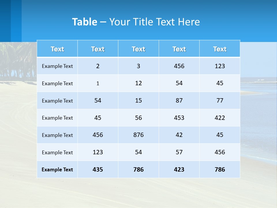 Gunga Holiday Coconut PowerPoint Template