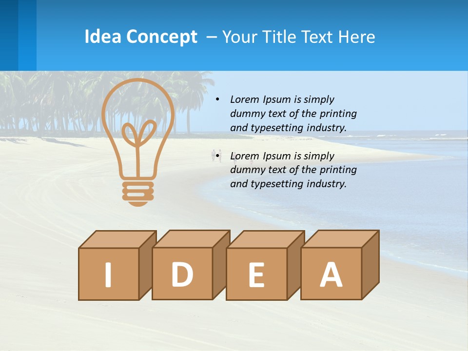 Gunga Holiday Coconut PowerPoint Template