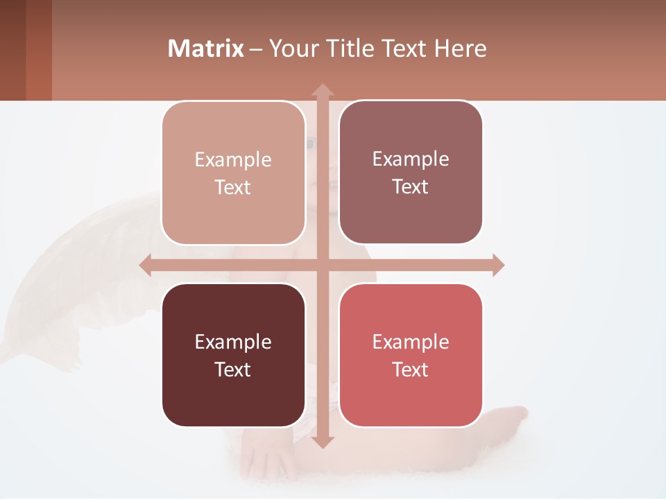 A Baby With Angel Wings Sitting On The Ground PowerPoint Template