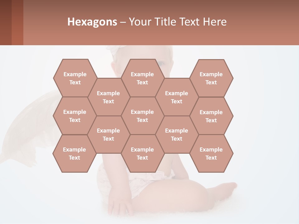 A Baby With Angel Wings Sitting On The Ground PowerPoint Template