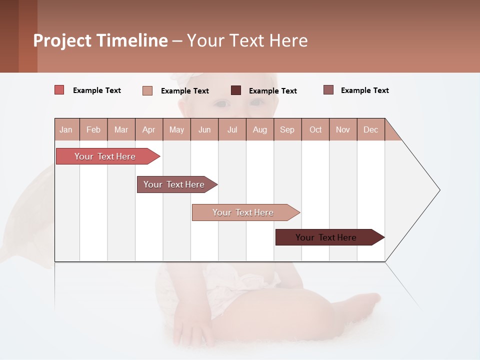 A Baby With Angel Wings Sitting On The Ground PowerPoint Template