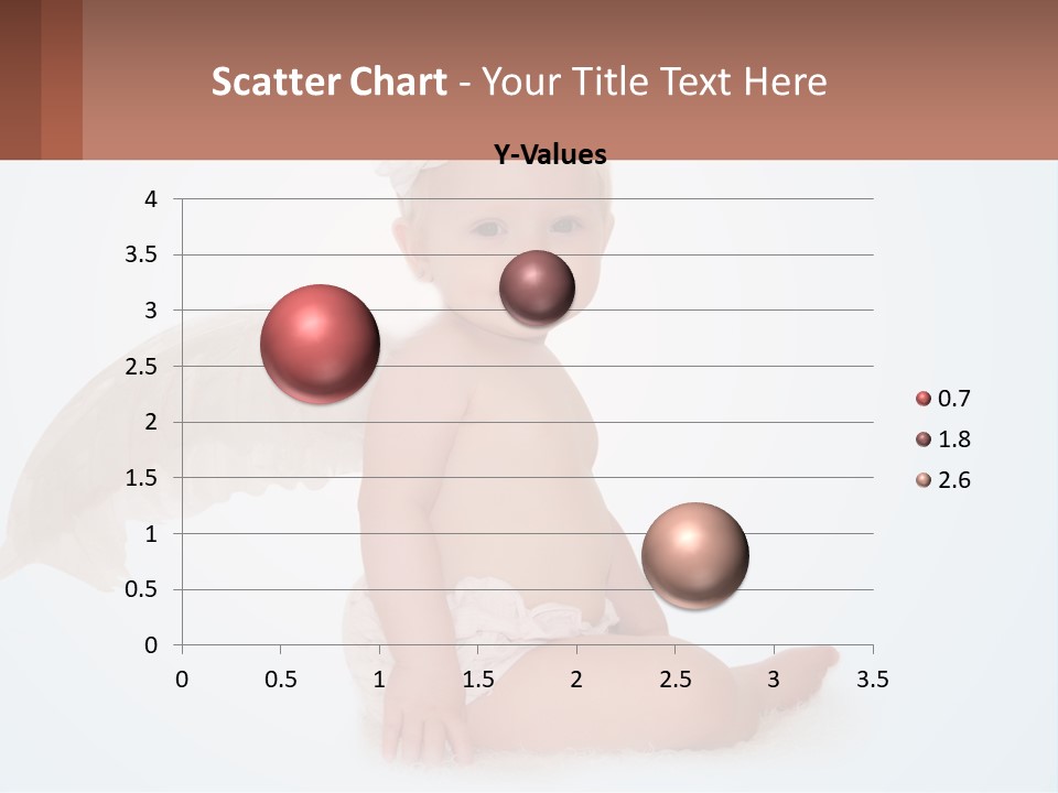 A Baby With Angel Wings Sitting On The Ground PowerPoint Template