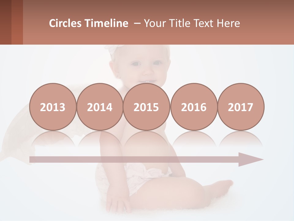 A Baby With Angel Wings Sitting On The Ground PowerPoint Template