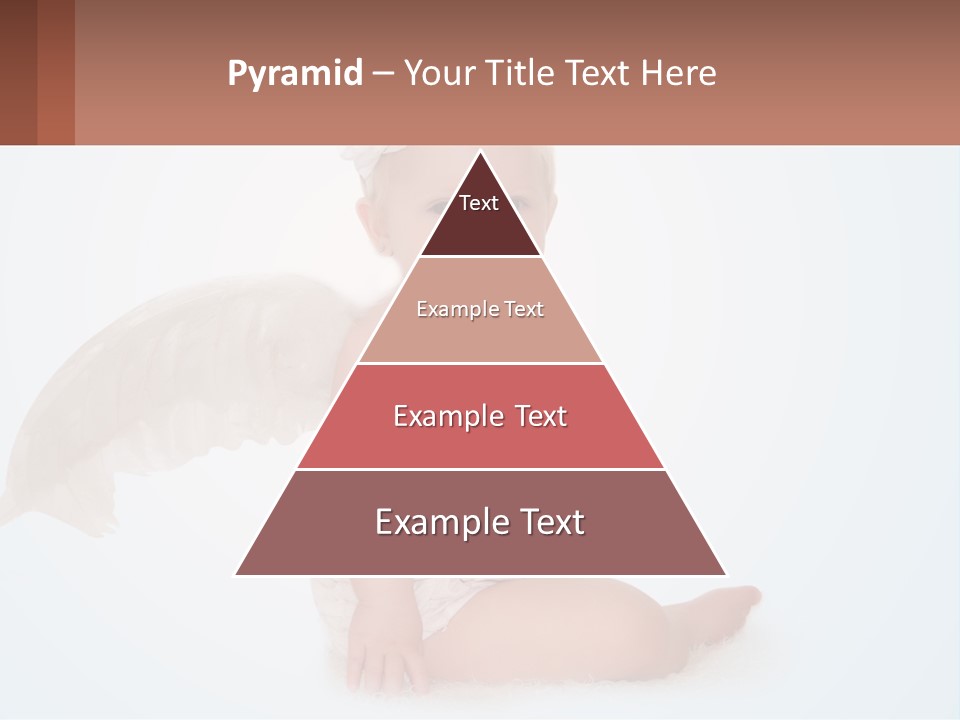 A Baby With Angel Wings Sitting On The Ground PowerPoint Template