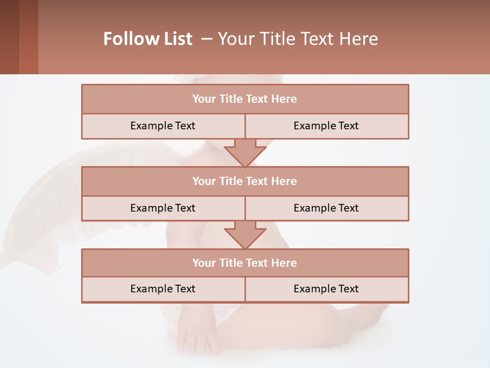 A Baby With Angel Wings Sitting On The Ground PowerPoint Template