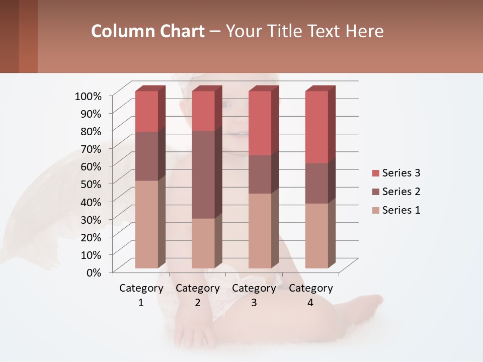 A Baby With Angel Wings Sitting On The Ground PowerPoint Template