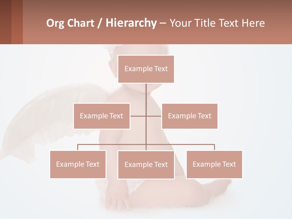 A Baby With Angel Wings Sitting On The Ground PowerPoint Template