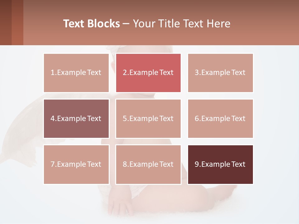 A Baby With Angel Wings Sitting On The Ground PowerPoint Template