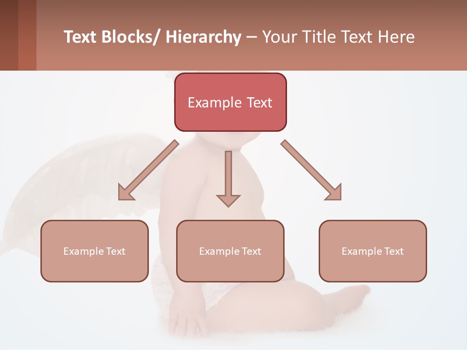 A Baby With Angel Wings Sitting On The Ground PowerPoint Template