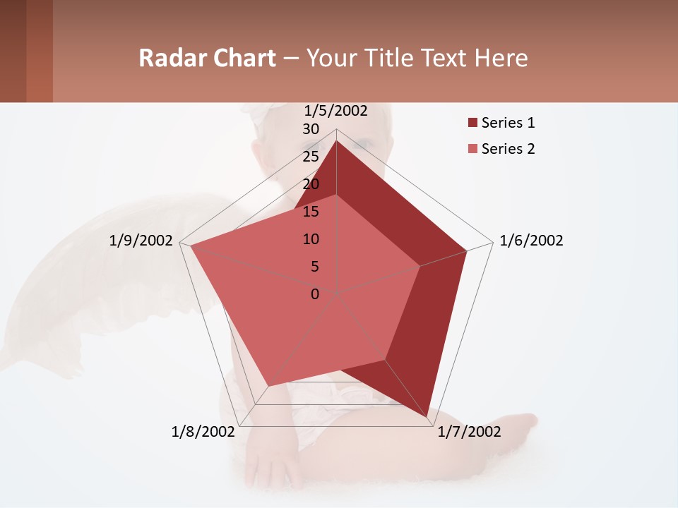 A Baby With Angel Wings Sitting On The Ground PowerPoint Template