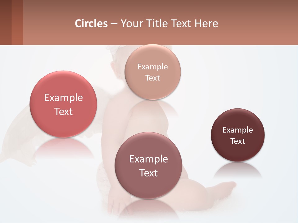 A Baby With Angel Wings Sitting On The Ground PowerPoint Template