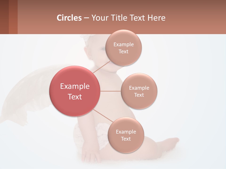 A Baby With Angel Wings Sitting On The Ground PowerPoint Template