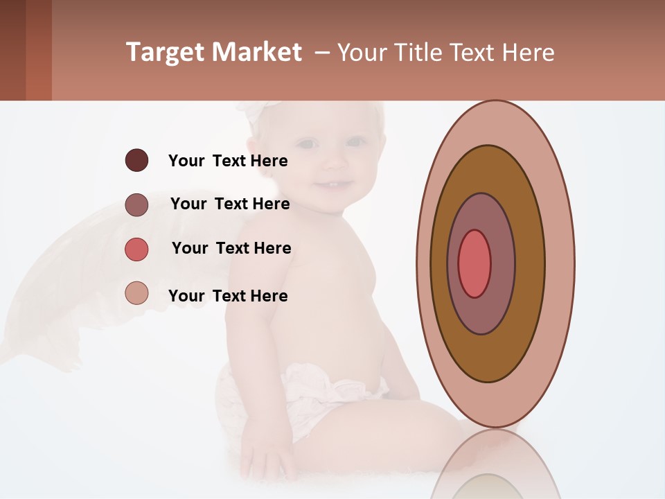 A Baby With Angel Wings Sitting On The Ground PowerPoint Template