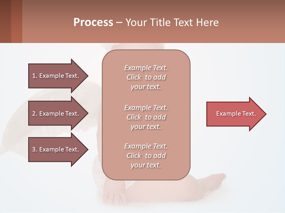 A Baby With Angel Wings Sitting On The Ground PowerPoint Template
