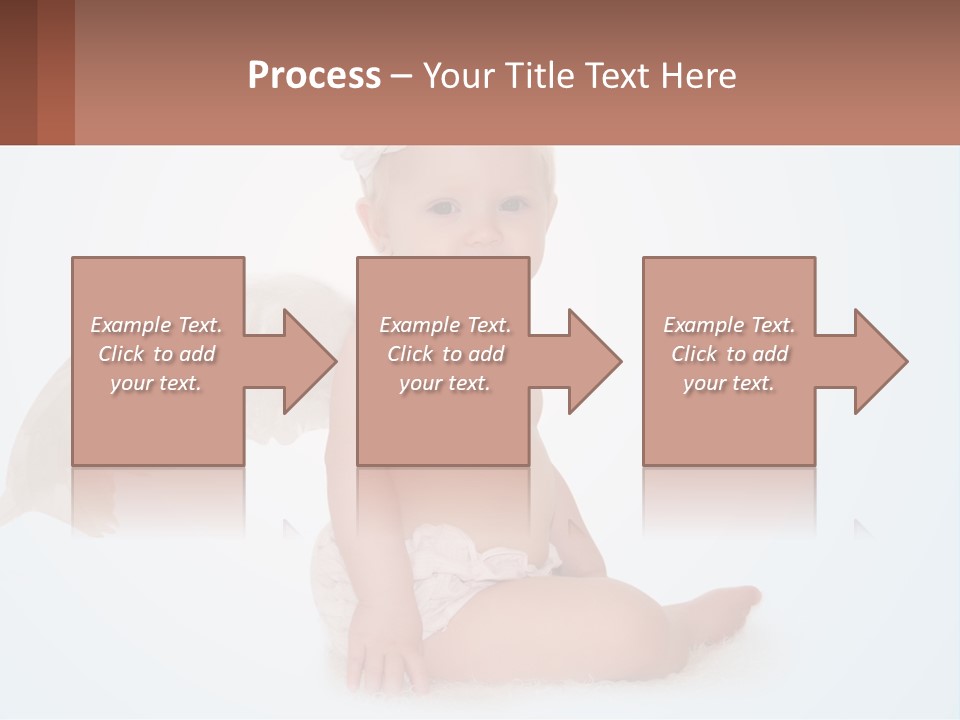 A Baby With Angel Wings Sitting On The Ground PowerPoint Template