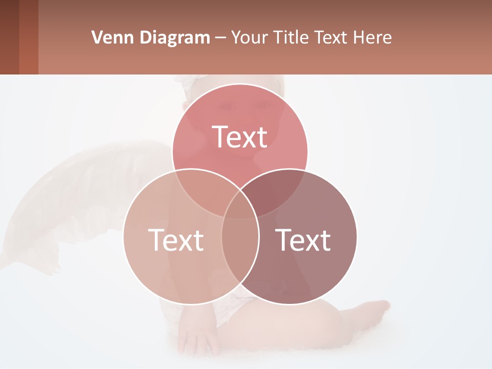 A Baby With Angel Wings Sitting On The Ground PowerPoint Template