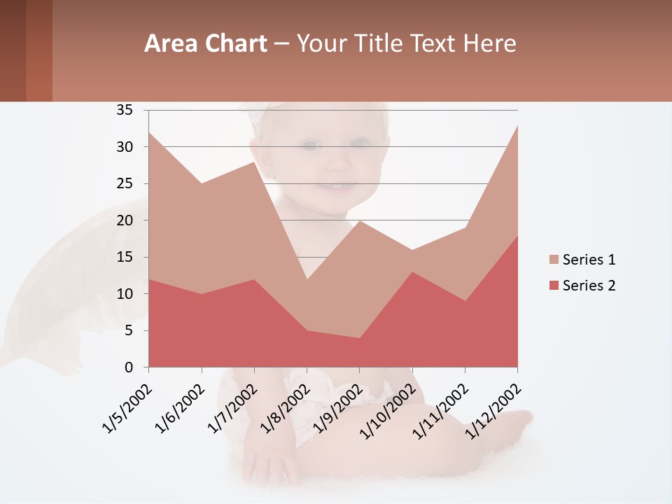 A Baby With Angel Wings Sitting On The Ground PowerPoint Template