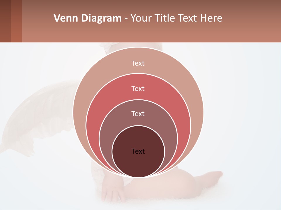 A Baby With Angel Wings Sitting On The Ground PowerPoint Template