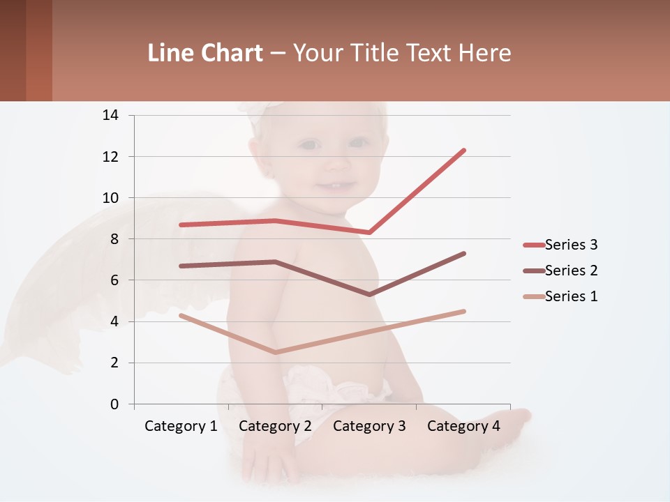 A Baby With Angel Wings Sitting On The Ground PowerPoint Template