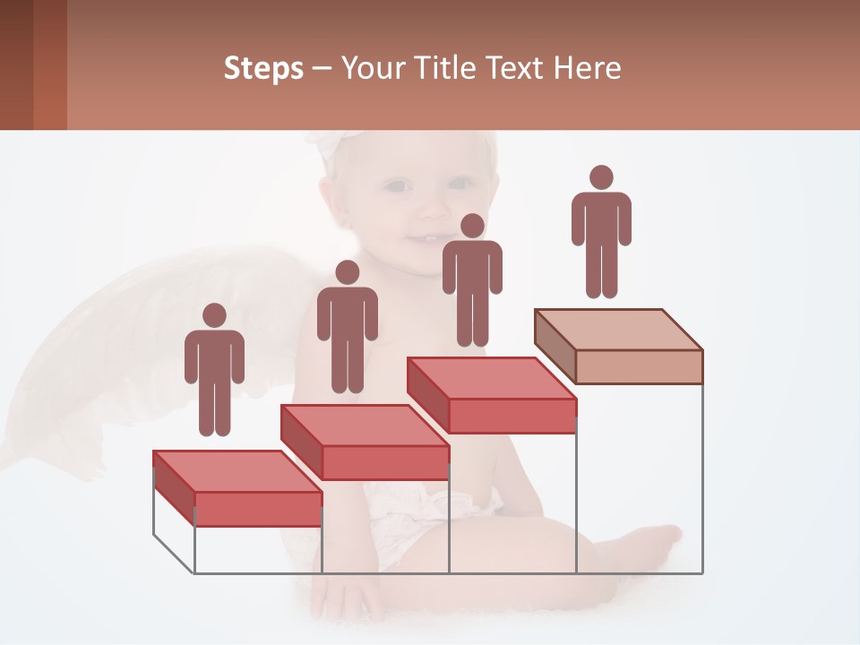 A Baby With Angel Wings Sitting On The Ground PowerPoint Template
