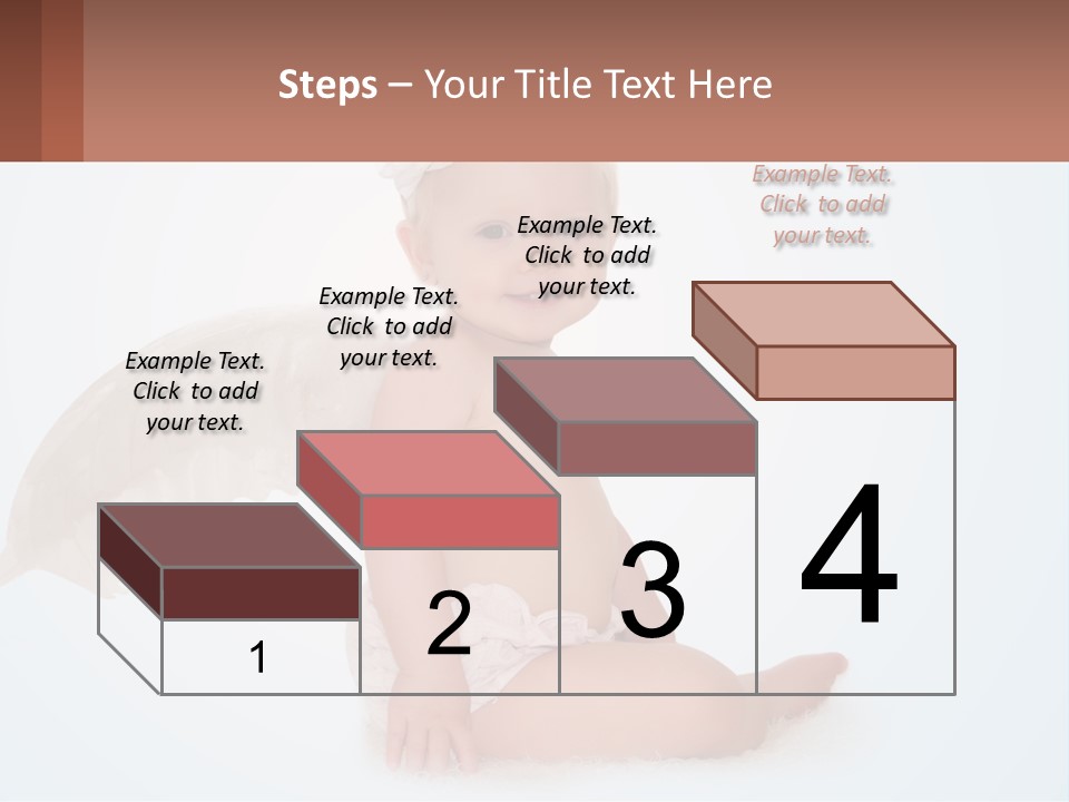 A Baby With Angel Wings Sitting On The Ground PowerPoint Template