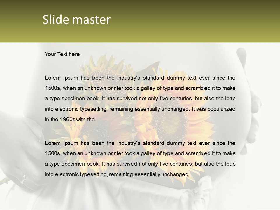 Waiting Harmony Abdomen PowerPoint Template