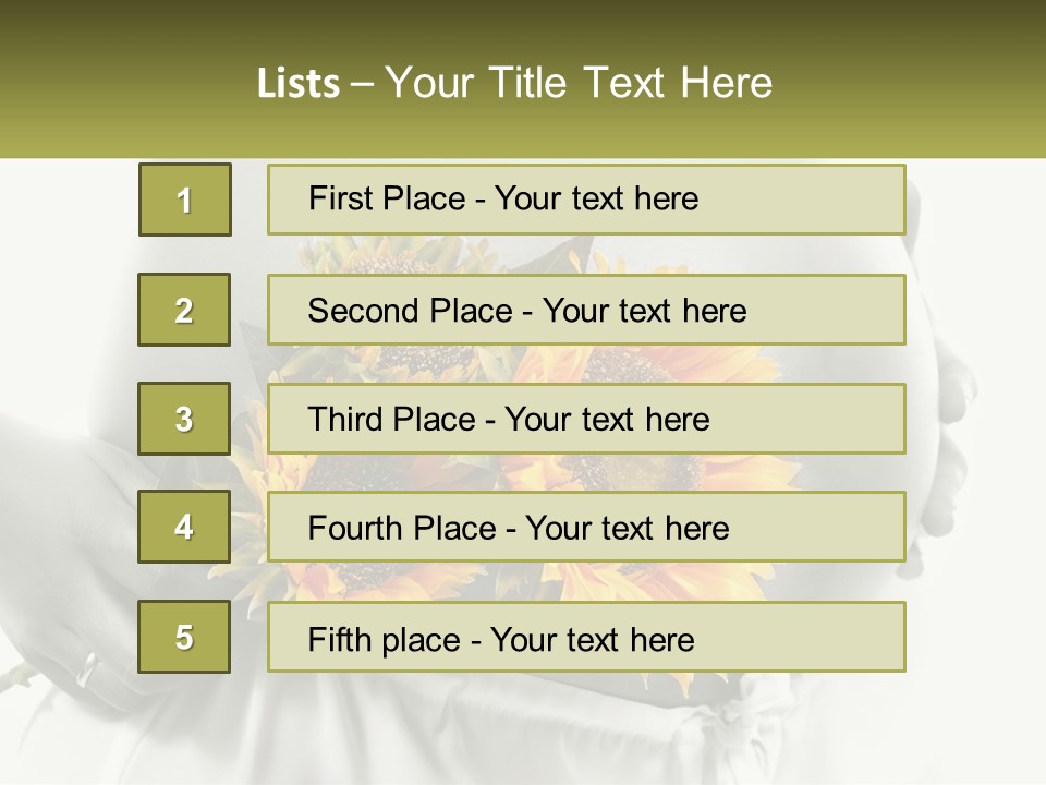 Waiting Harmony Abdomen PowerPoint Template