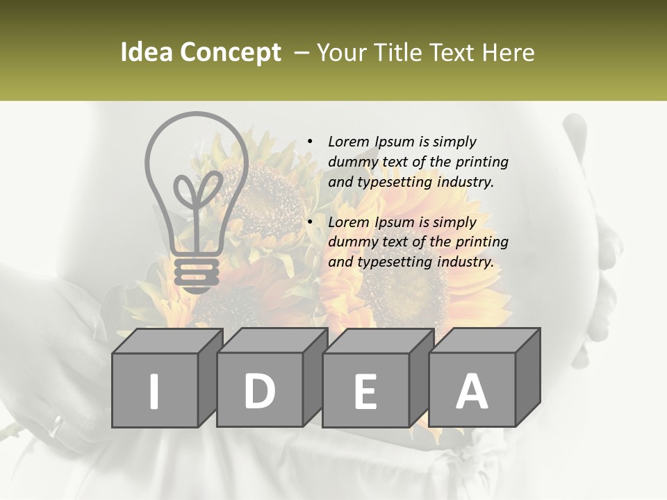 Waiting Harmony Abdomen PowerPoint Template