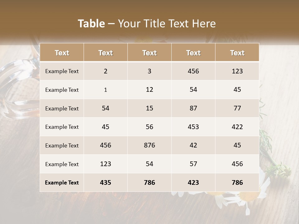 Leaf Warm Organic PowerPoint Template