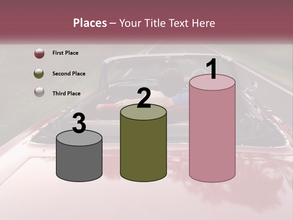 Road Horizontal Sixties PowerPoint Template