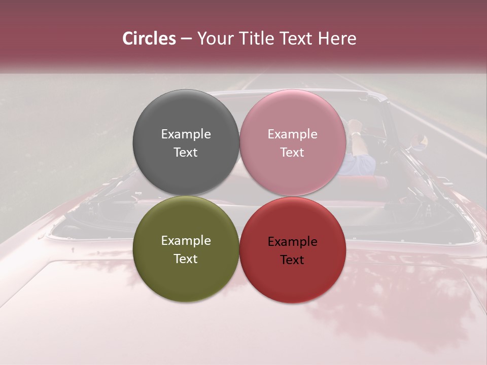 Road Horizontal Sixties PowerPoint Template