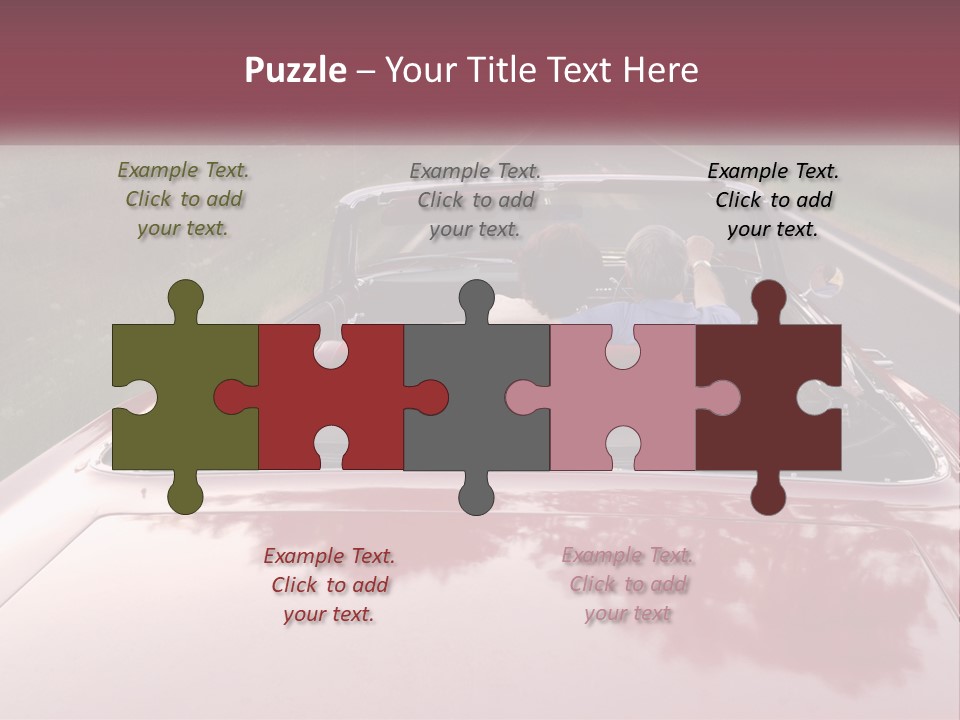 Road Horizontal Sixties PowerPoint Template