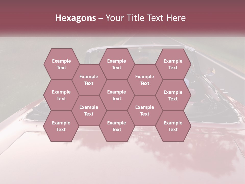 Road Horizontal Sixties PowerPoint Template