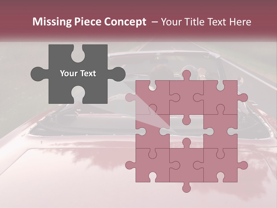 Road Horizontal Sixties PowerPoint Template