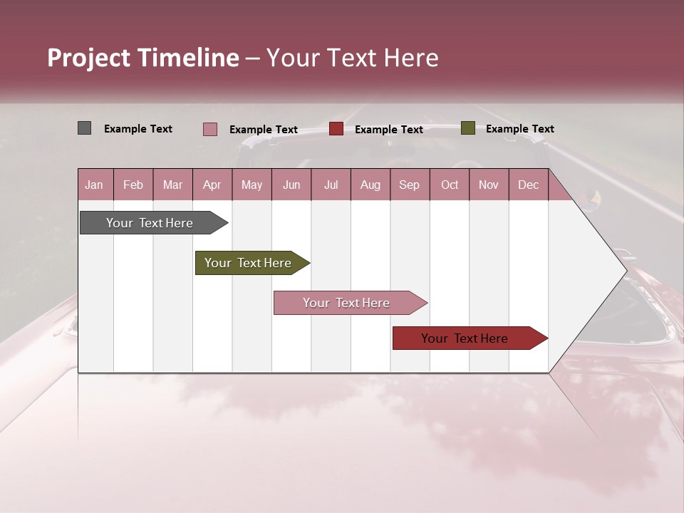 Road Horizontal Sixties PowerPoint Template