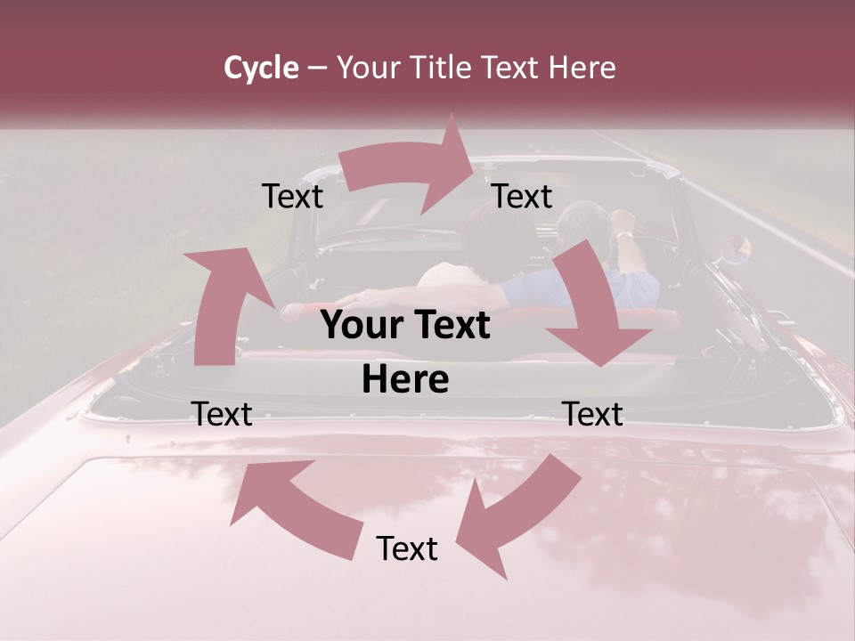Road Horizontal Sixties PowerPoint Template